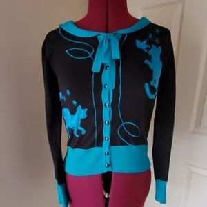 Voodoo Vixen Cat Cardigan Sweater